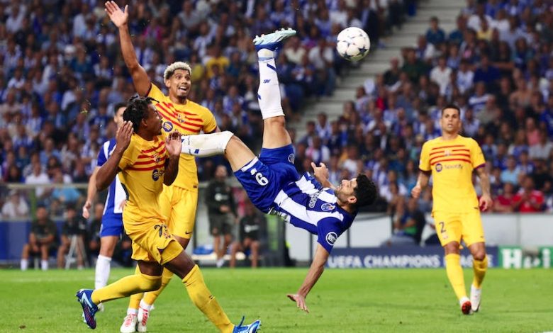 soccer torres scores to give barcelona 1 0 win at porto